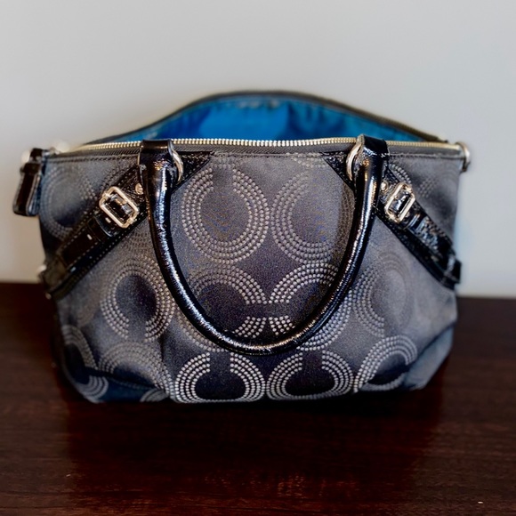 Vintage Black Coach Carry All - Picture 6 of 8